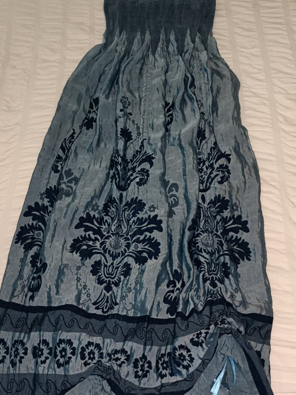 Lapis Tube Convertible Dress  Skirt  Cover Up Size OS Blue